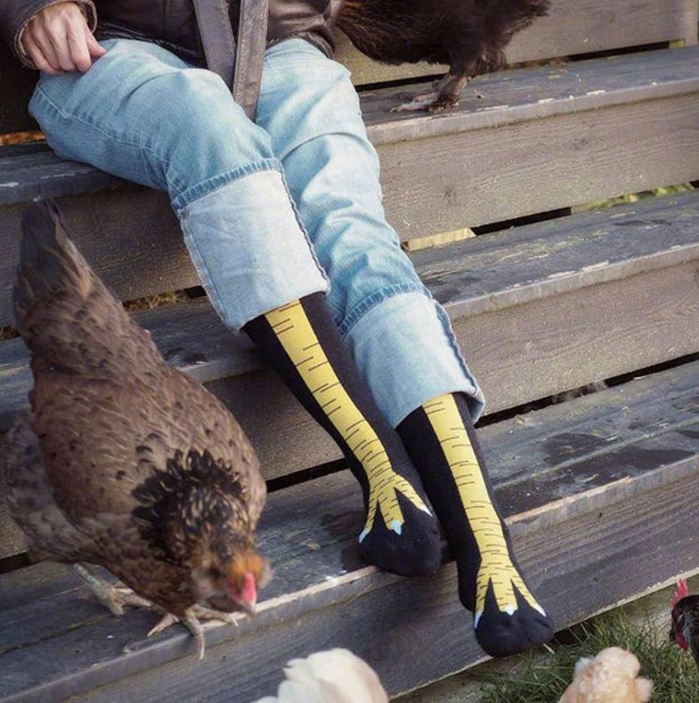 Chicken Leg Funny Socks