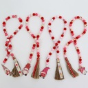  Gnome Valentine Wooden Bead Garland