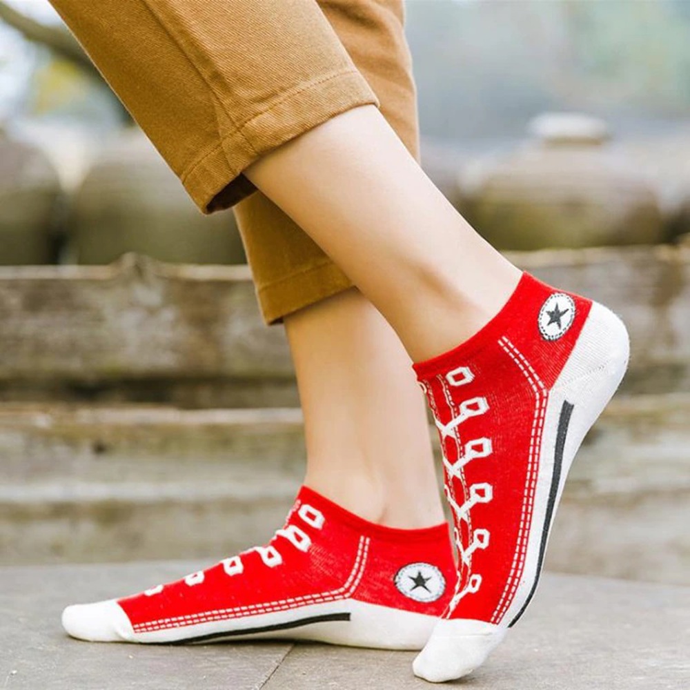 Red Converse Socks 