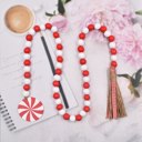  Wooden Peppermint Candy Garland