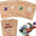  24pc Gem Stone Valentine's Day Card Kit