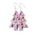  Glitter Christmas Tree Earrings