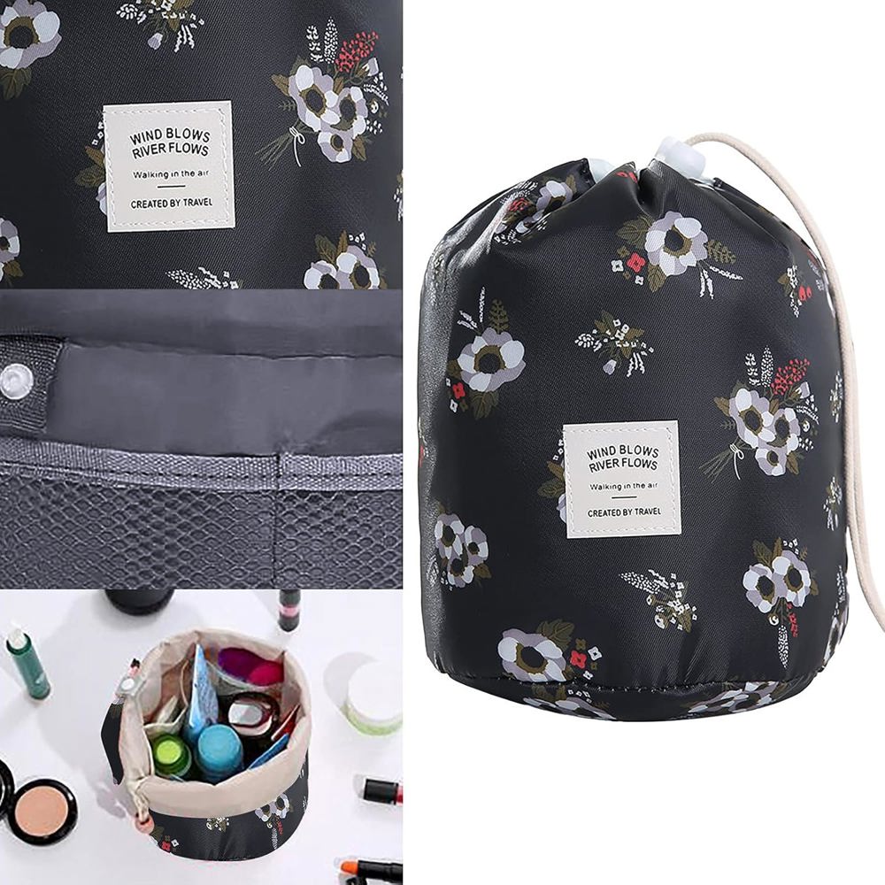 Easy Pack Barrel Cosmetic ravel Bag 