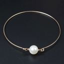  Simple Single Pearl Bangel 