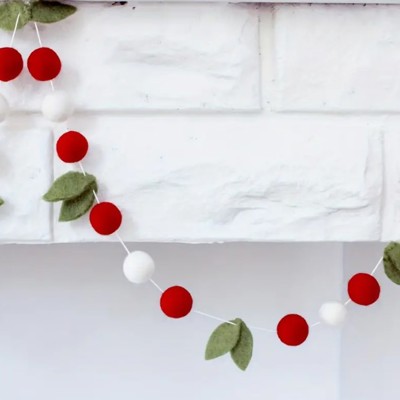 Holly Berry Christmas Garland