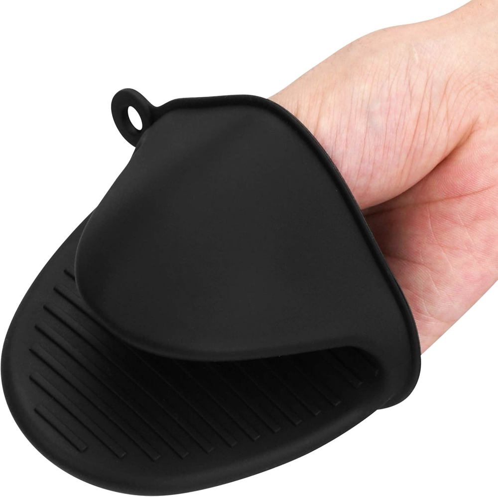 Silicone Hot Pot Plate Holders - Black