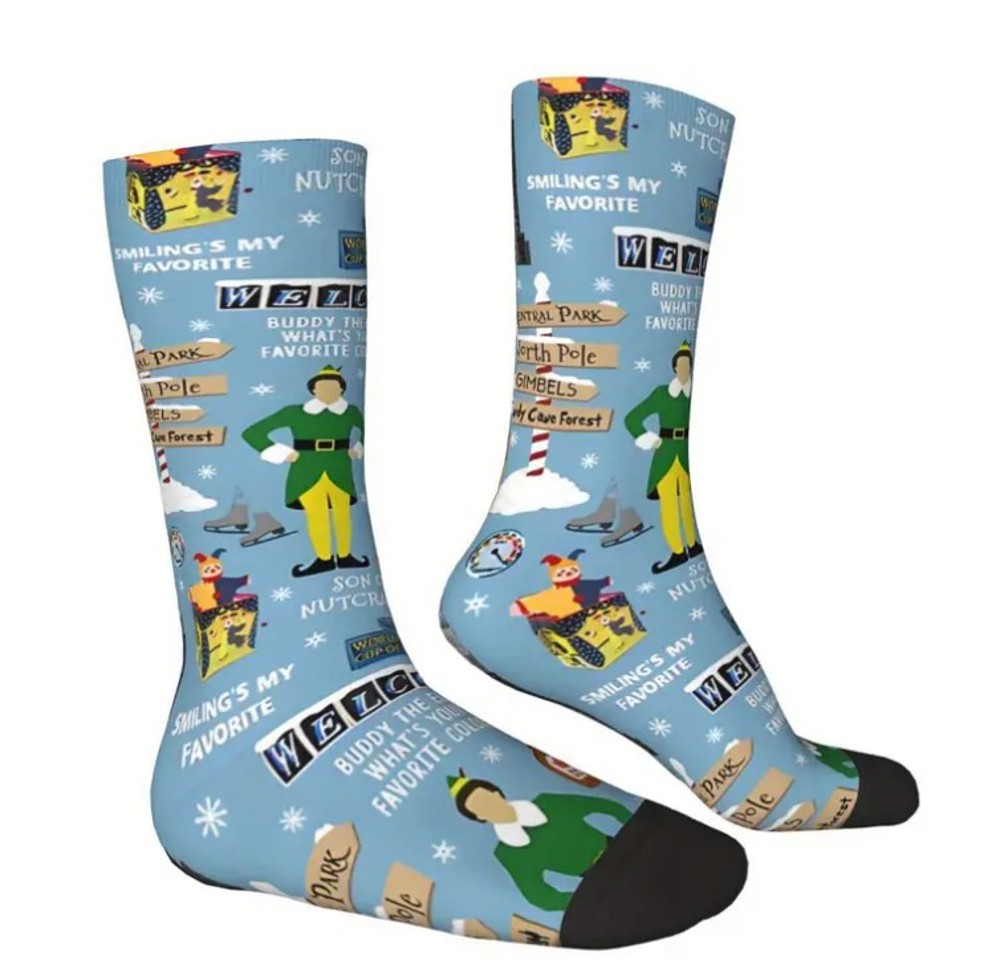 Buddy The Elf Funny Christmas Socks