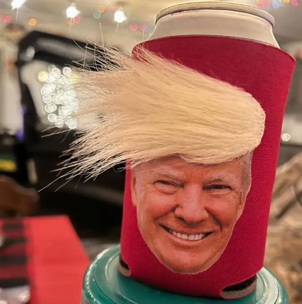 Hilarious Hair Can Koozie 