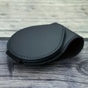  Black Leather Magnetic Sunglasses Holder Clip