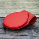  Red Leather Magnetic Sunglasses Clip