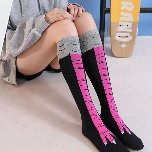 Chicken Knee High Leg Funny Socks