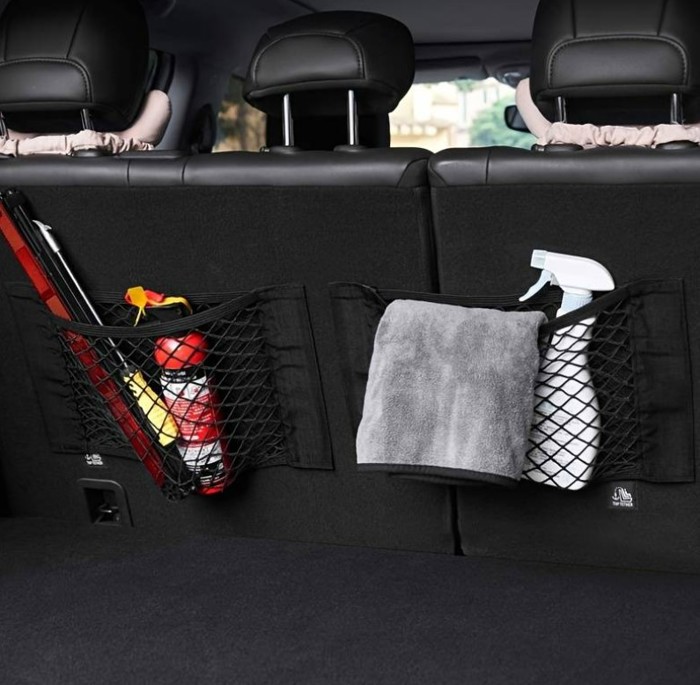 2pc Velcro  Car Net Caddy 