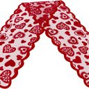  Valentine Hearts Table Runner 