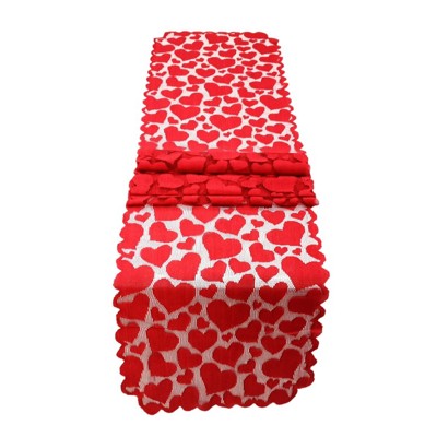 Valentine's Day Hearts Table Runner 