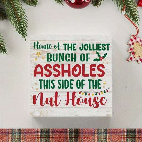 Jolliest Bunch Christmas Vacation Funny Sign