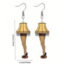  Christmas Story Funny Leg Lamp Earrings