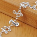  Musical Notes Silver Bracelet 