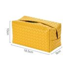  Mustard Yellow Leather Tissue Box 