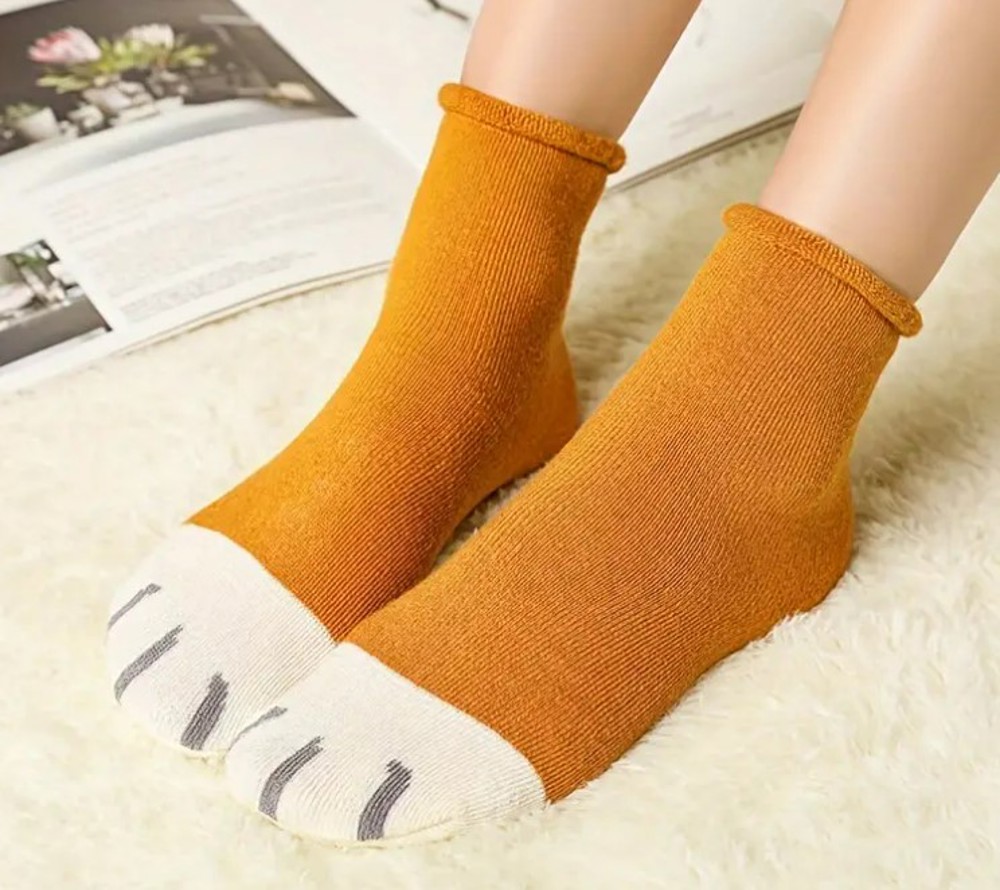 Kitty Cat Paw Socks Kawaii 