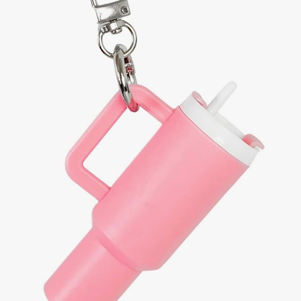 Favorite Tumbler Keychain Pink