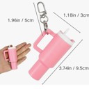  Favorite Tumbler Keychain Pink