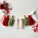  Whimsical Christmas Tassel Garland 