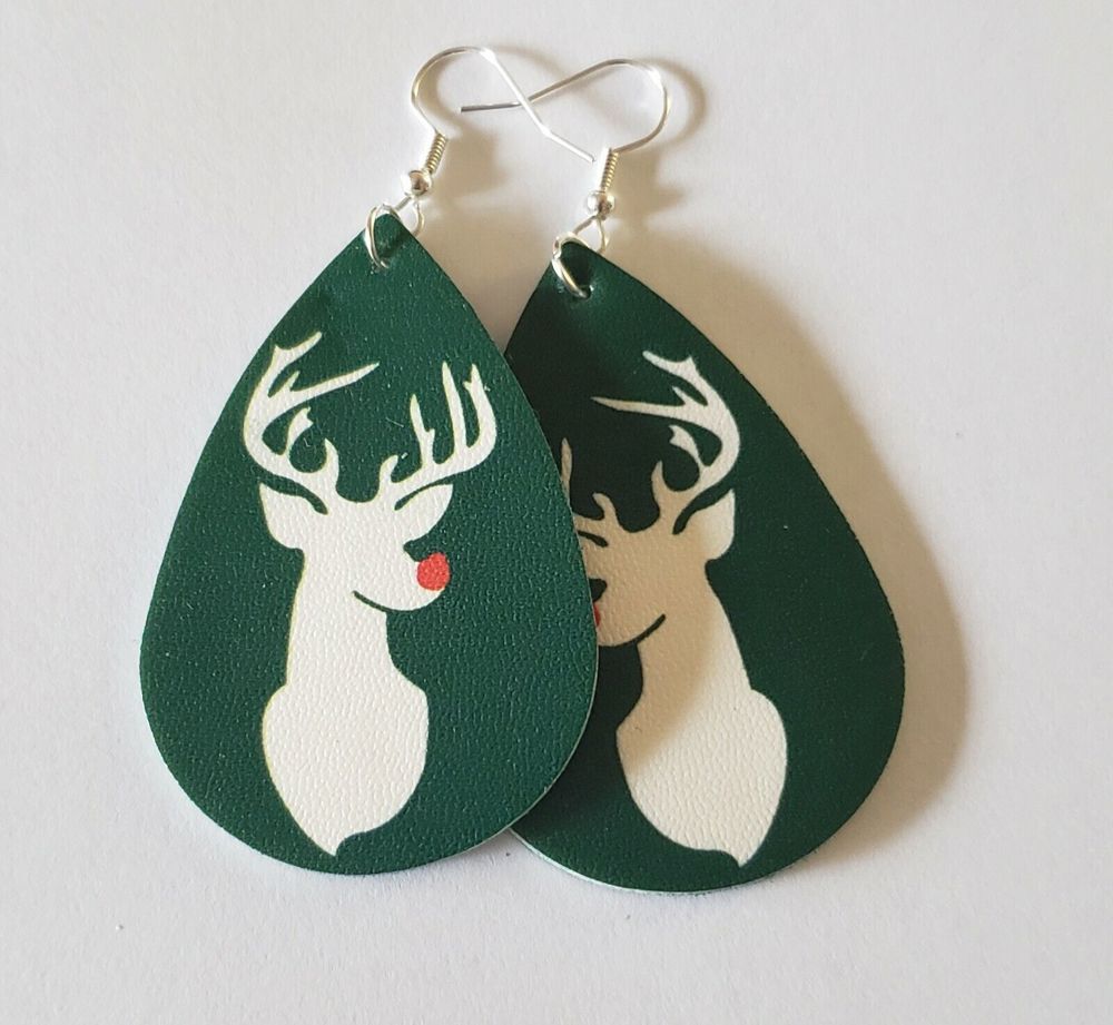 Rudolph Reindeer Drop Earrings