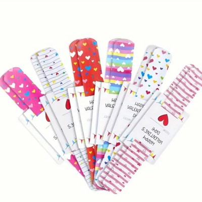 12pc Slap Bracelet Valentine's Card Kit