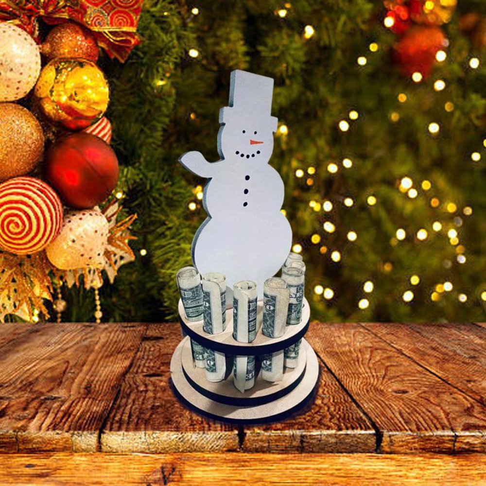 Snowman Money Gift Holder 