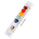  Love Heart Crystal Stick Natural 7 Healing Stone