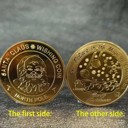  Gold Santa Wishing Coin