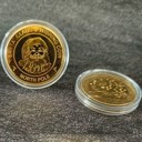  Gold Santa Wishing Coin