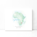 Africa 5x7 - Landscape Personalized Watercolor Map 