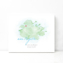 Antigua 5x7 - Landscape Personalized Watercolor Map 