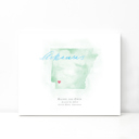 Arkansas 5x7 - Landscape Personalized Watercolor Map 