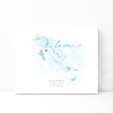 Bahamas 5x7 - Landscape Personalized Watercolor Map 