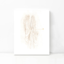 5 x 7 Bass Hall Angel Watercolor Art Print - Fort Worth, Texas