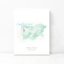 Bulgaria 5x7 - Portrait Personalized Watercolor Map 