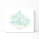 Canada 5x7 - Landscape Personalized Watercolor Map 