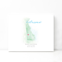 Delaware 5x7 - Landscape Personalized Watercolor Map 