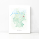 Germany 5x7 - Portrait Personalized Watercolor Map 