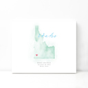 Idaho 5x7 - Landscape Personalized Watercolor Map 