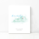 Kentucky 5x7 - Portrait Personalized Watercolor Map 
