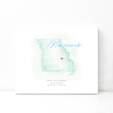 Missouri 5x7 - Landscape Personalized Watercolor Map 