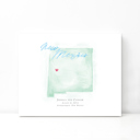 New Mexico 5x7 - Landscape Personalized Watercolor Map 