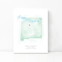 New Mexico 5x7 - Portrait Personalized Watercolor Map 
