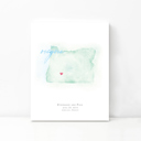 Oregon 5x7 - Portrait Personalized Watercolor Map 