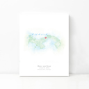 Panama 5x7 - Portrait Personalized Watercolor Map 