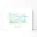 Pennsylvania 5x7 - Landscape Personalized Watercolor Map 