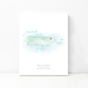 Puerto Rico 5x7 - Portrait Personalized Watercolor Map 